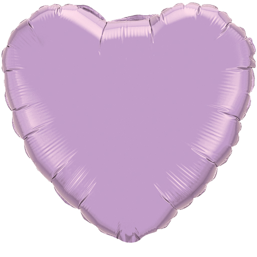 18" Pearl Lavender Heart